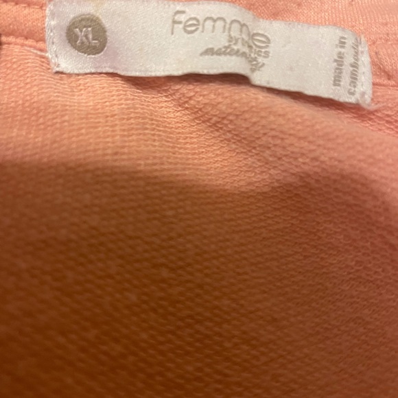 Maternity XL pink blush Femme sweatshirt - Picture 4 of 4